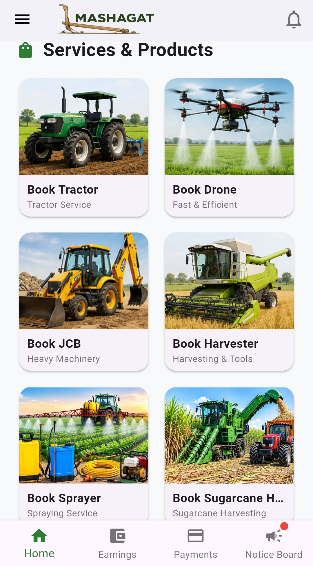 MASHAGAT app screen 4